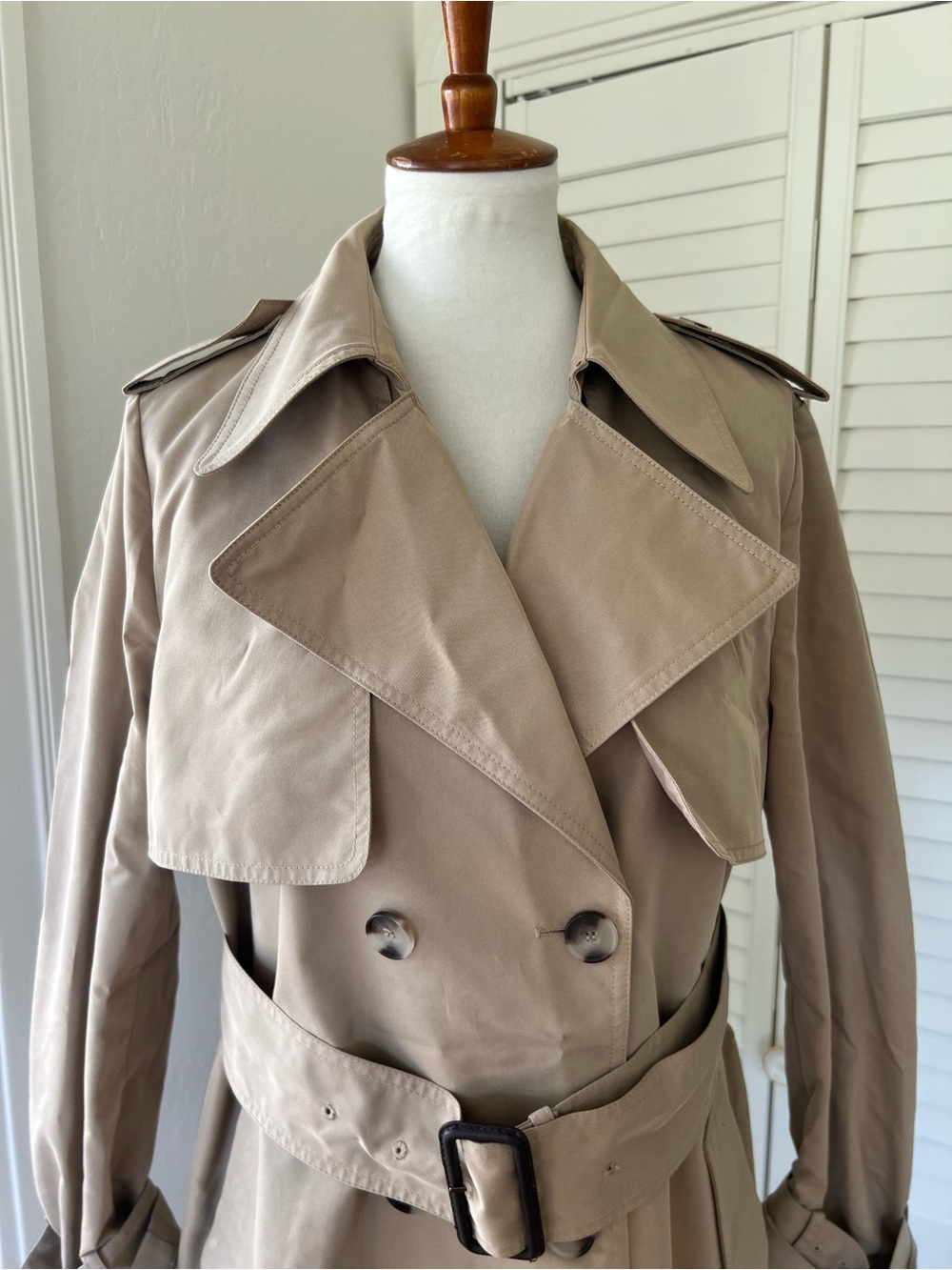 Zara Belted Trench Coat - Picture 3 of 5